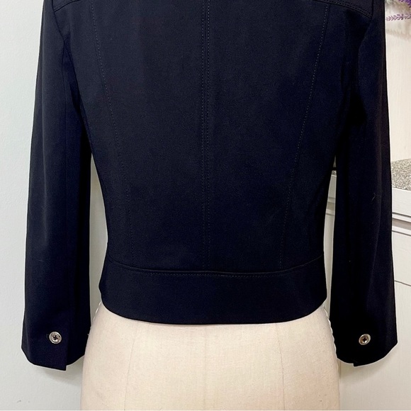 White House Black Market Ponte Blazer Jacket Size 0 XS - Picture 9 of 12